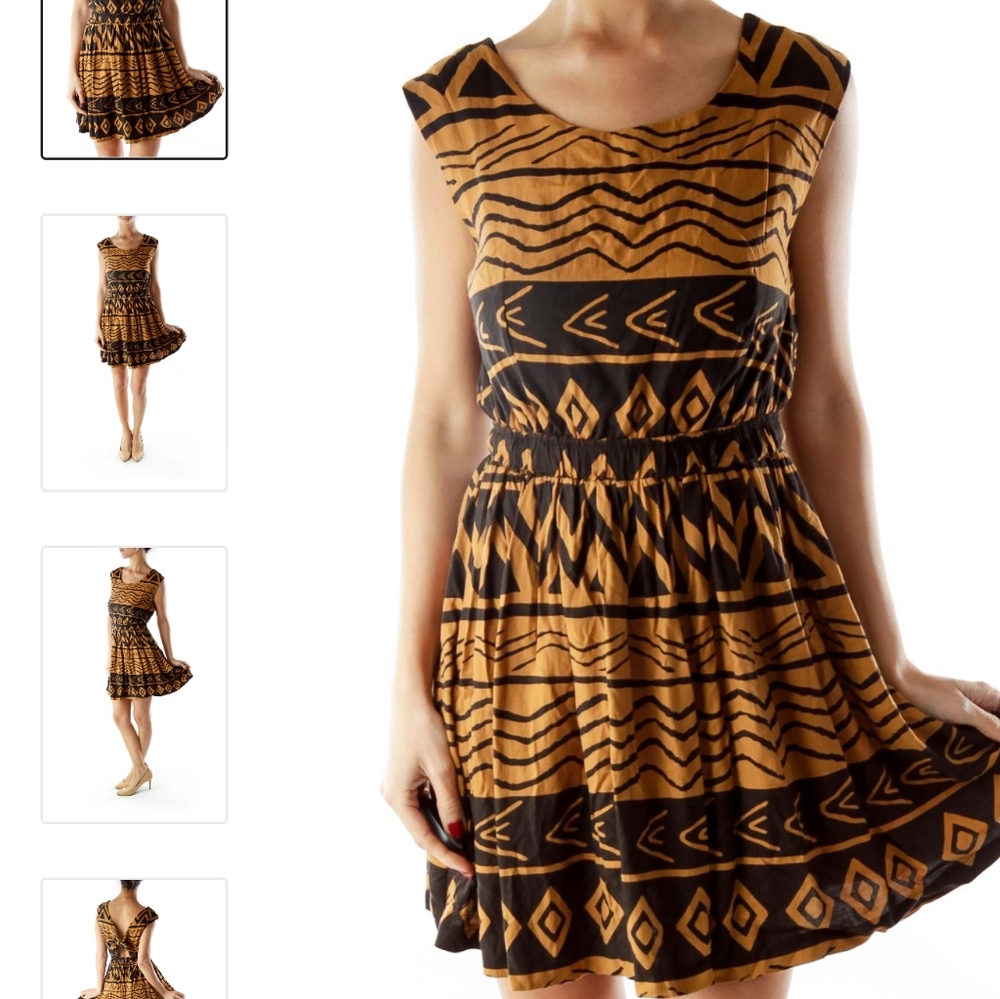 Tribal print dress